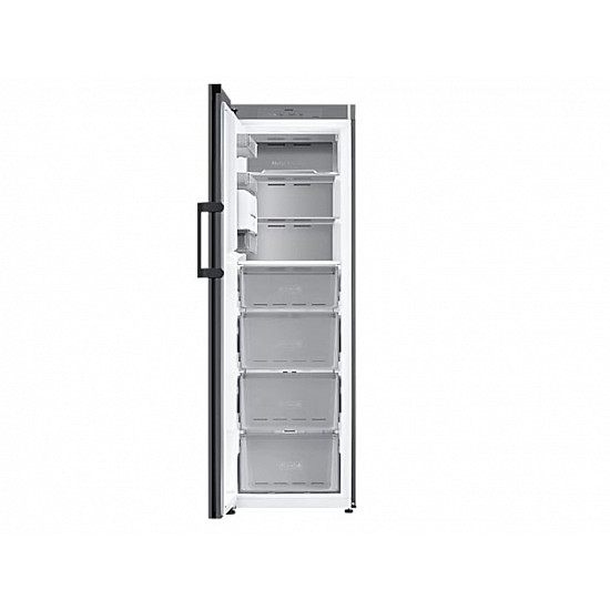 SAMSUNG frižider RZ32C76CE22, jedna vrata, NoFrost, E, Bespoke, ledomat, WiFi, 344L, 186x59,5x69,4cm, crna